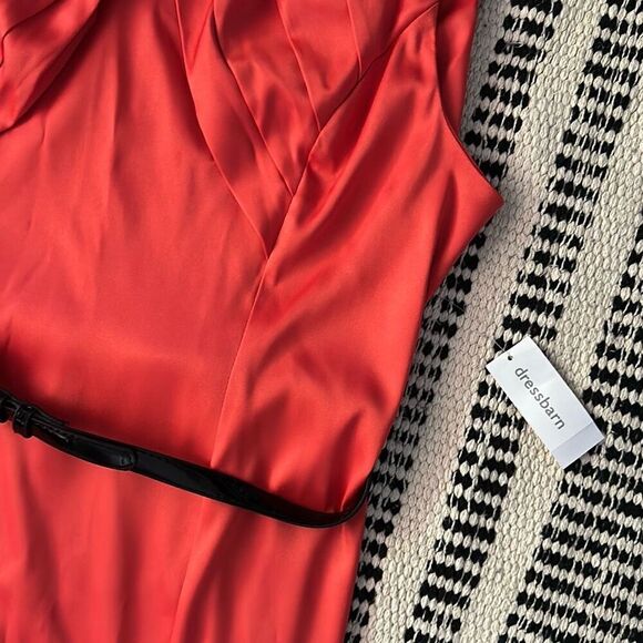 Dressbarn Size 16 Deep Orange Sheath Sarin Dress NWT - Picture 6 of 7